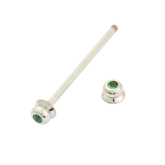 1 of 1 Collar Bar with Tsavorite Endcaps